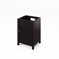 Jeffrey Alexander 24" Espresso Astoria Vanity, Black Granite Vanity Top, undermount rectangle bowl VKITAST24ESBGR